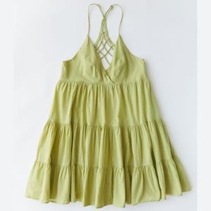 WORN ONCE Urban Outfitters Fieldstone Mini Dress Light Matcha size XS